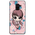 Coque souple pour samsung galaxy a8 - plus 2018 avec impression motifs petite fill