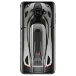 Coque souple pour samsung galaxy a8 - plus 2018 avec impression motifs voiture de