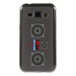 Coque souple pour samsung galaxy j1 sm - j100f avec impression motifs lecteur mp3