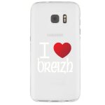 Coque souple pour samsung galaxy s7 sm - g930 avec impression motifs coeur rouge i