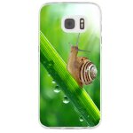 Coque souple pour samsung galaxy s7 sm - g930 avec impression motifs escargot sur