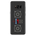 Coque souple pour samsung galaxy s8 plus avec impression motifs lecteur mp3