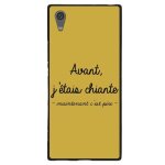 Coque souple pour sony xperia xa1 ultra avec impression motifs avant, j'�tais c