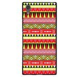 Coque souple pour sony xperia xa1 ultra avec impression motifs azt�que jaune et