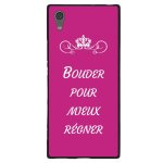 Coque souple pour sony xperia xa1 ultra avec impression motifs bouder pour mieux