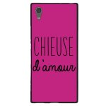 Coque souple pour sony xperia xa1 ultra avec impression motifs chieuse d'amour f