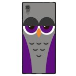Coque souple pour sony xperia xa1 ultra avec impression motifs chouette endormie