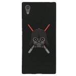 Coque souple pour sony xperia xa1 ultra avec impression motifs dark et sabres la
