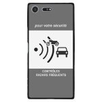 Coque souple pour sony xperia xz premium avec impression motifs panneau radar