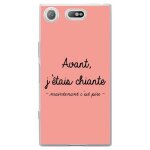 Coque souple pour sony xperia xz1 compact avec impression motifs avant, j'�tais