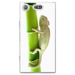 Coque souple pour sony xperia xz1 compact avec impression motifs cam�leon sur u