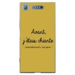 Coque souple pour sony xperia xz1 avec impression motifs avant, j'�tais chiante
