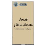 Coque souple pour sony xperia xz1 avec impression motifs avant, j'�tais chiante