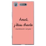 Coque souple pour sony xperia xz1 avec impression motifs avant, j'�tais chiante