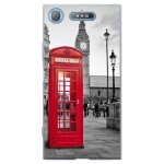 Coque souple pour sony xperia xz1 avec impression motifs cabine t�l�phonique u
