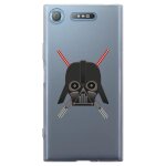 Coque souple pour sony xperia xz1 avec impression motifs dark et sabres lasers