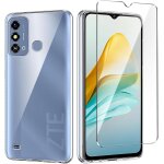 Coque souple transparente ultra - fine en silicone tpu pour zte blade a53 (6, 52 ) + 1 verre tremp - ...