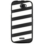 Coque souple pour wiko barry avec impression motifs bandes blanches