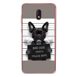 Coque souple pour wiko lenny 5 avec impression motifs bulldog prisonnier os