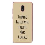 Coque souple pour wiko lenny 5 avec impression motifs chiante mais g�niale taup