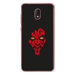 Coque souple pour wiko lenny 5 avec impression motifs dark rouge