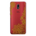 Coque souple pour wiko lenny 5 avec impression motifs lace gold