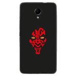 Coque souple pour wiko robby avec impression motifs dark rouge
