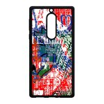 Coque street art pour nokia 5 silicone tpu noir tag graffiti rouge ecriture tagu� portable motif original ...