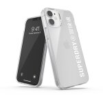 Coque superdry iphone 12 mini transparent / blanc