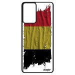Coque telephone pour a52 silicone drapeau belgique belge foot original coupe d'europe etui euro smartphone ...