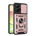 Coque de t�l�phone avec design de couverture coulissante pour xiaomi redmi note 12 4g, or rose