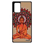 Coque telephone galaxy note 20 silicone bouddha marron portable cadeau de noel etui pochoir rigide rosace ...