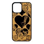 Coque telephone iphone 12 mini en bois et silicone drapeau corse etui basket football portable foot coeur ...