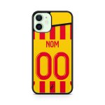 Coque de t�l�phone pour iphone 13 mini maillot de football de lens domicile personnalisable ronaldo messi ...