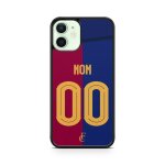 Coque de t�l�phone pour iphone 13 pro max maillot de football de barcelone domicile personnalisable ronaldo ...