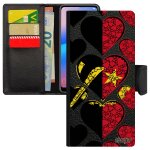 Coque telephone iphone 14 pro max drapeau angola angolais coeur portable foot football jeux olympiques ...