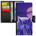 Coque telephone pour iphone 15 pro max en cuir hibou animaux housse unique chouette 4g design oiseau ...