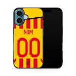 Coque de t�l�phone pour iphone 16 plus maillot de football de lens domicile personnalisable ronaldo messi ...