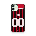 Coque de t�l�phone pour iphone 16 pro maillot de football de milan domicile personnalisable ronaldo messi ...