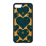 Coque telephone pour iphone se 2020 vrai bois silicone drapeau europeen europe ue coeur portable 4g noir ...