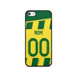 Coque de t�l�phone pour iphone 7 / 8 / se 2020 / se 2022 maillot de football de nantes domicile personnalisabl ...