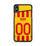 Coque de t�l�phone pour iphone x / xs maillot de football de lens domicile personnalisable ronaldo messi ...