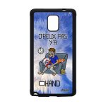 Coque telephone note 4 silicone j'peux pas y'a hand de protection bleu humour drole dessin etui comique ...