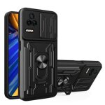 Coque de t�l�phone avec protection coulissante pour xiaomi poco f4 / redmi k40s, noir