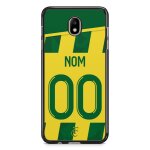 Coque de t�l�phone pour samsung galaxy j3 2017 maillot de football de nantes domicile personnalisable ...