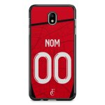 Coque de t�l�phone pour samsung galaxy j3 2017 maillot de football de rennes domicile personnalisable ...