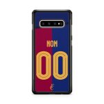 Coque de t�l�phone pour samsung galaxy s10e maillot de football de barcelone domicile personnalisable ...