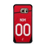 Coque de t�l�phone pour samsung galaxy s6 edge maillot de football de rennes domicile personnalisable ...