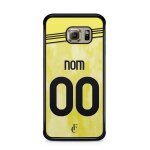 Coque de t�l�phone pour samsung galaxy s6 maillot de football de juventusentus de turin ext�rieur personnalisa ...