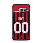 Coque de t�l�phone pour samsung galaxy s7 edge maillot de football de milan domicile personnalisable ...